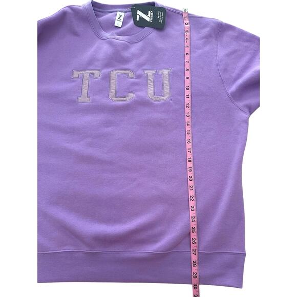 TCU Horned Frogs Women’s Lavender Sport Crew Sweatshirt - XXL - Picture 8 of 8